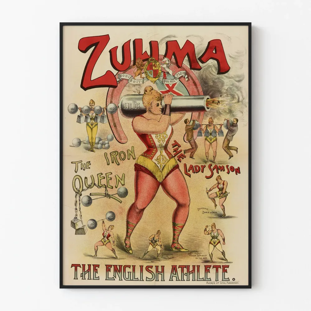 Vintage Zulima Rautainen kuningatar - Vahva nainen Englannista