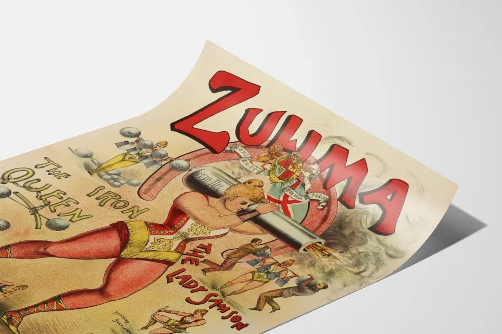 Vintage Zulima Rautainen kuningatar - Vahva nainen Englannista