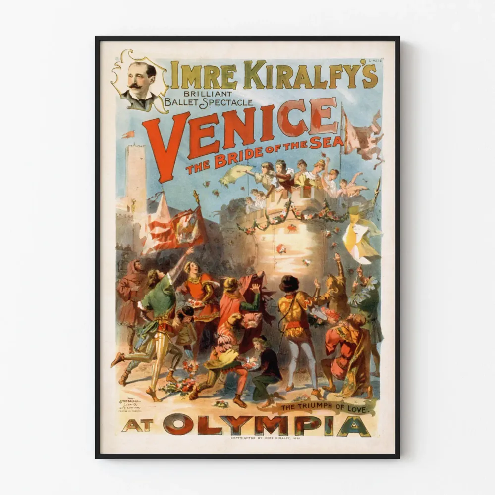 Vintagebaletti Juliste Venetsia Meren morsian Olympia-teatterissa
