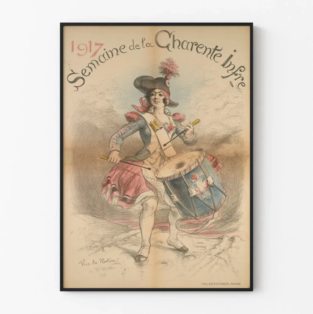 Vintagejuliste 1917 - Charente Inférieure -viikko
