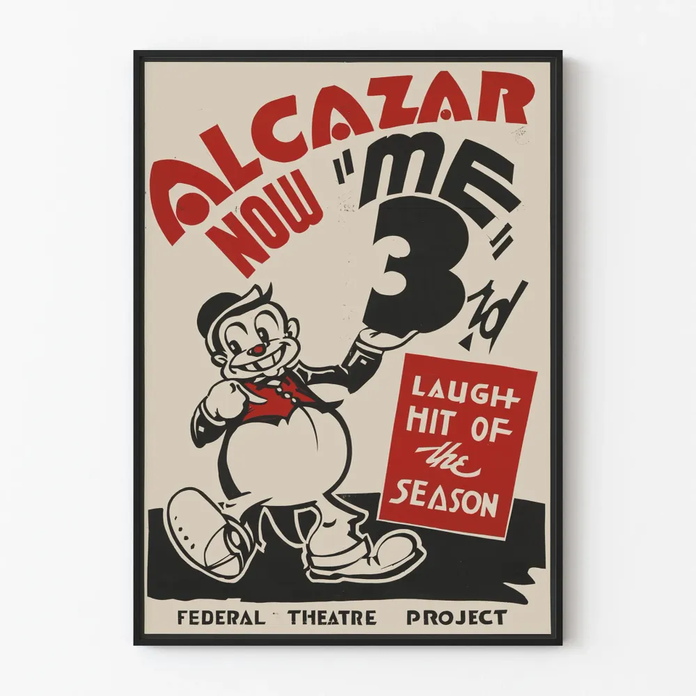 Vintagejuliste Alcazar Now 'Me' 3rd - Retroseinäkoristelu