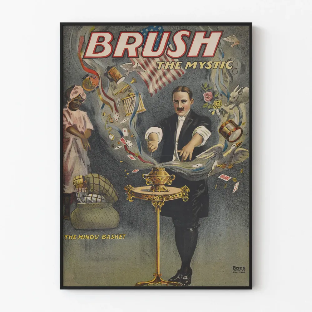 Vintagejuliste Brush Mystic - Taianomainen ja mystinen seinäkoristelu