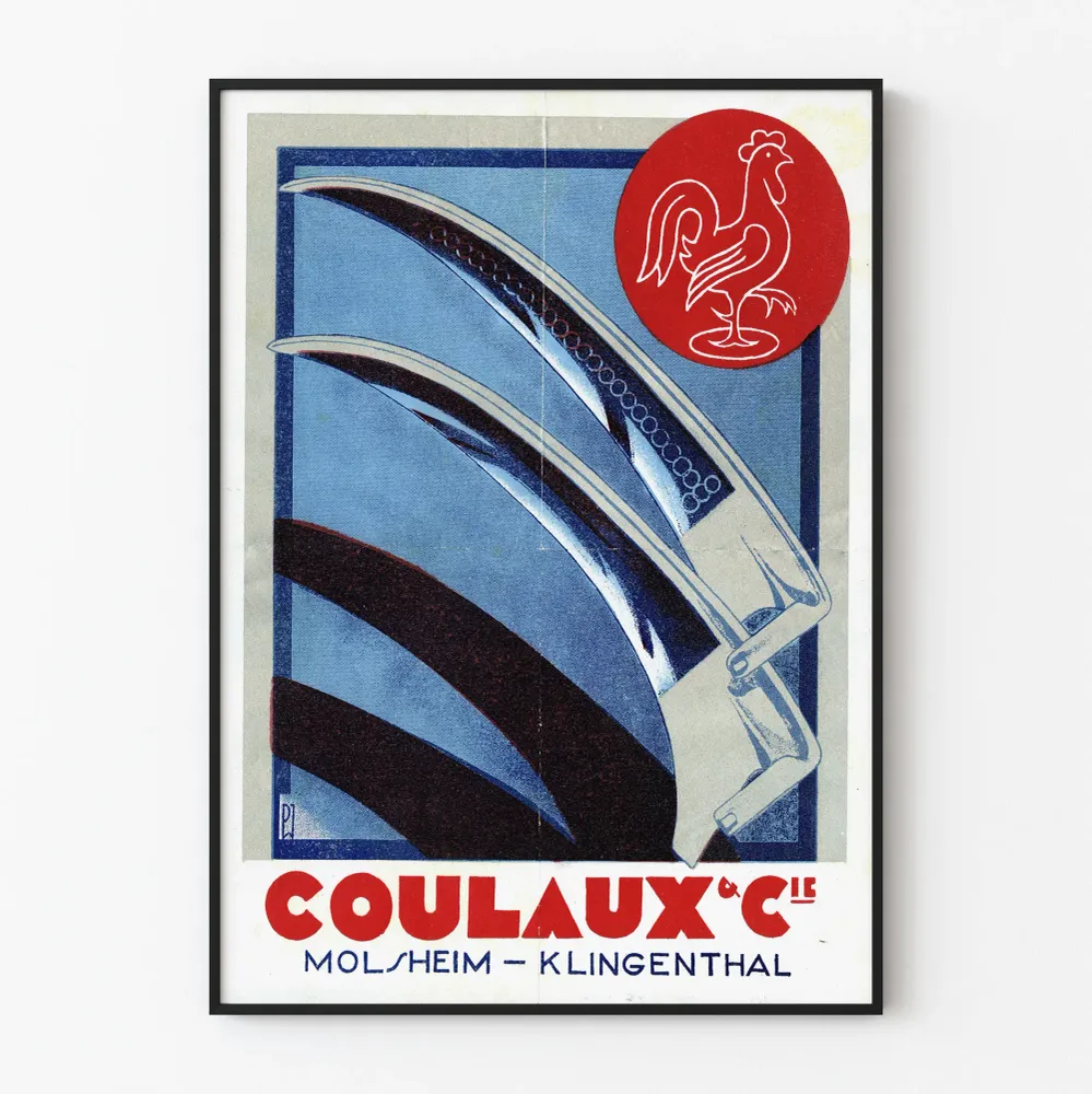Vintagejuliste Coulaux & Cie Molsheim-Klingenthal Art déco