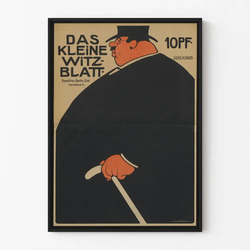 Vintagejuliste Das Kleine Witzblatt, Julius Klinger