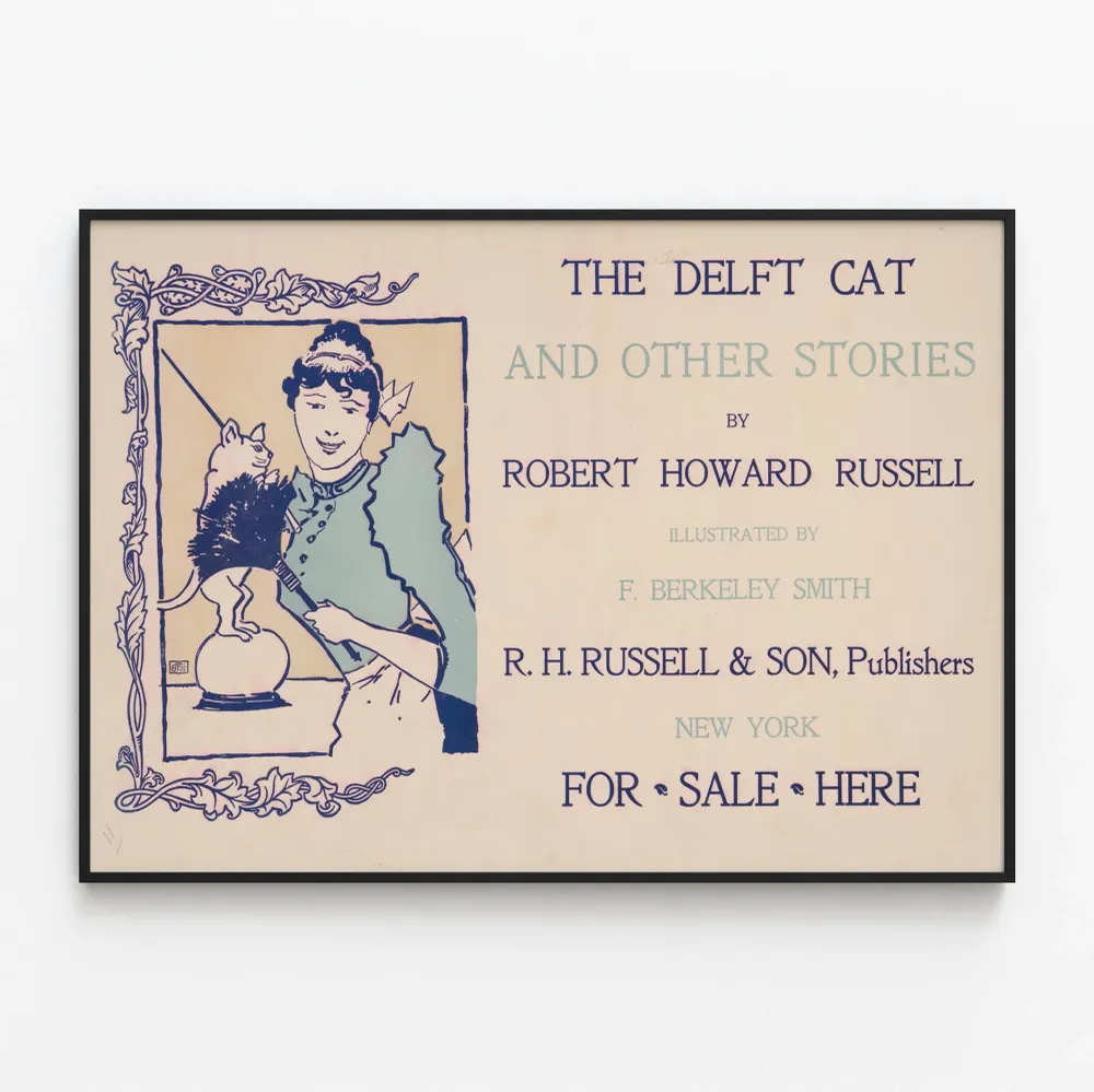 Vintagejuliste Delft Cat F:ltä Berkeley Smithiltä