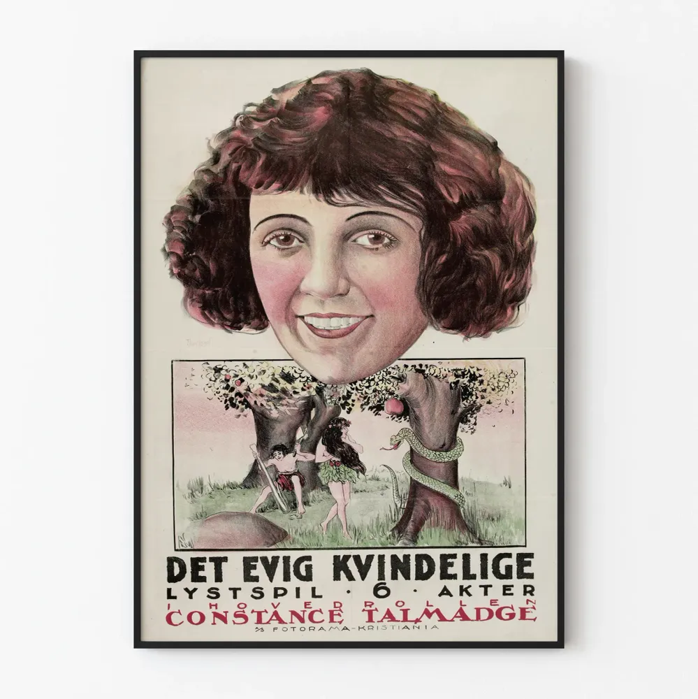 Vintagejuliste Det Evig Kvindelige - Retronaisellinen naisellinen kuva