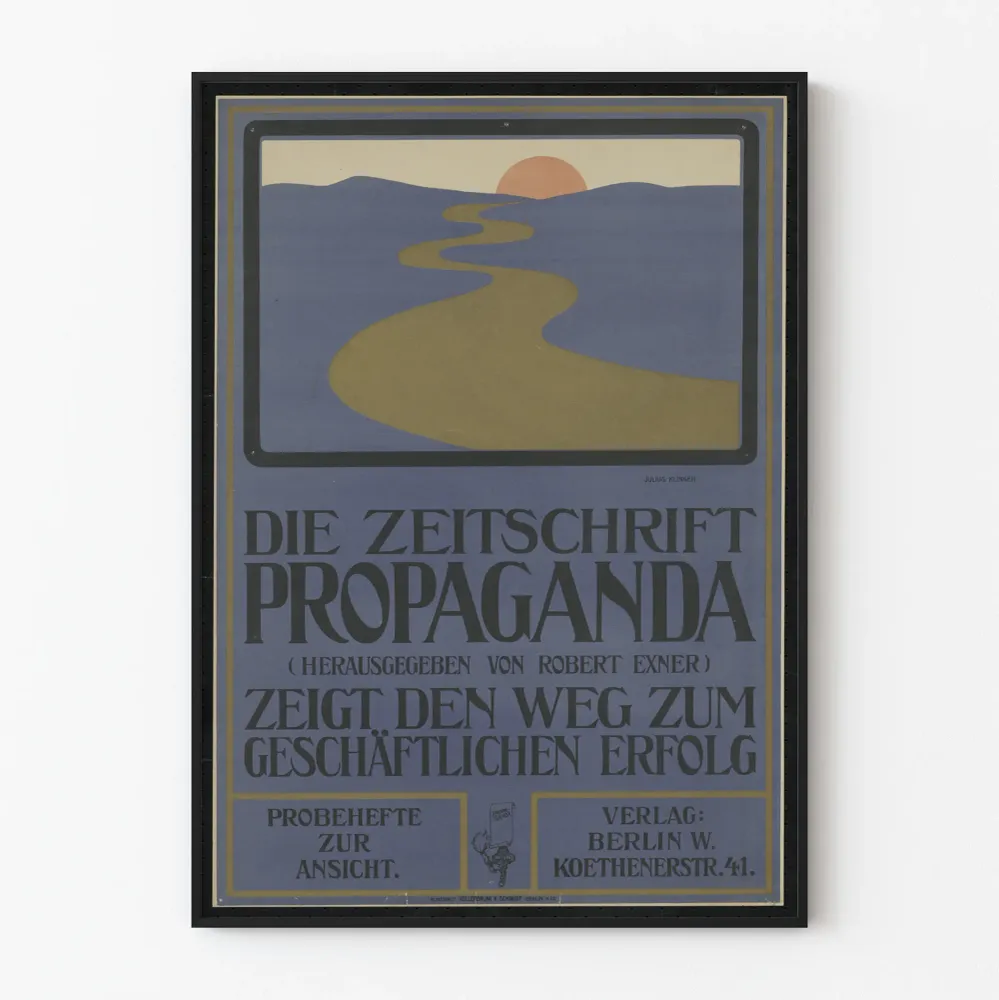 Vintagejuliste Die Zeitschrift Propaganda seinäkoristukseen