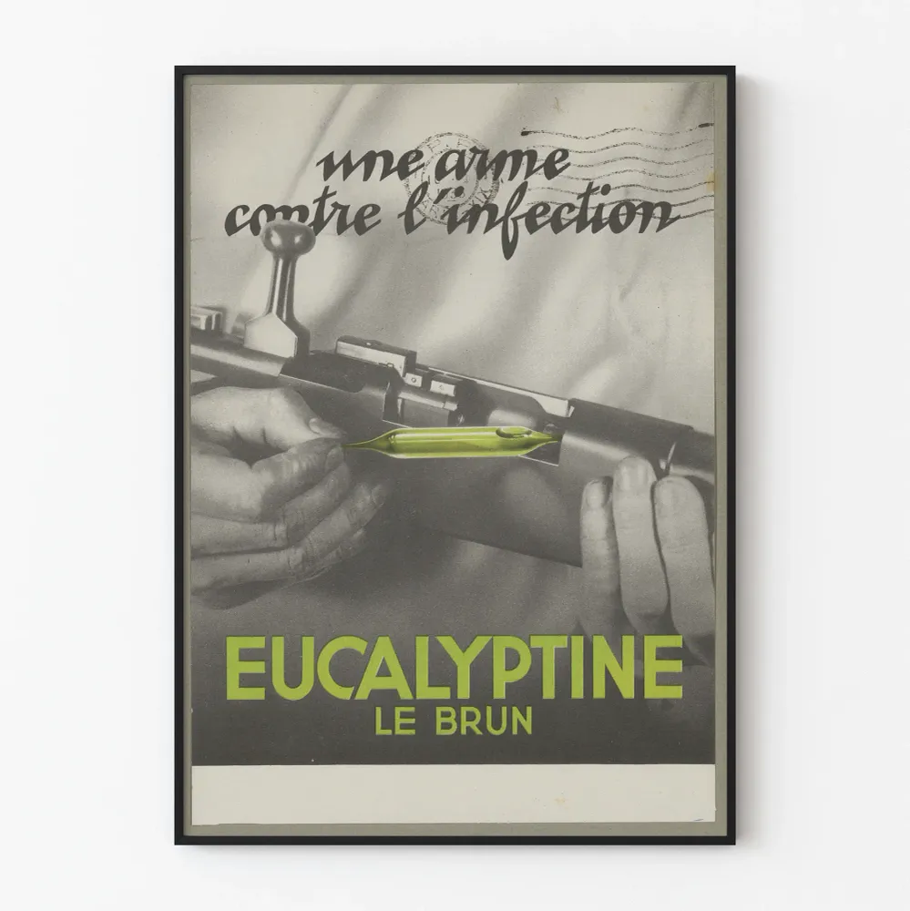 Vintagejuliste Eucalyptine Le Brun vastustuskykyä vastaan