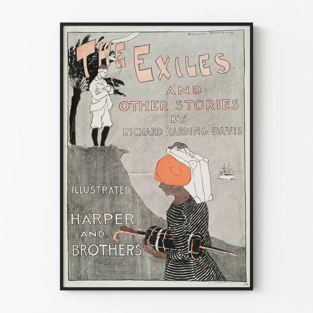 Vintagejuliste Exiles and Other Stories, teoksen tekijä Edward Penfield