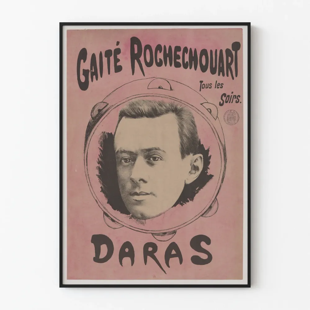 Vintagejuliste Gaité Rochechouart Jokaisena iltana Daras