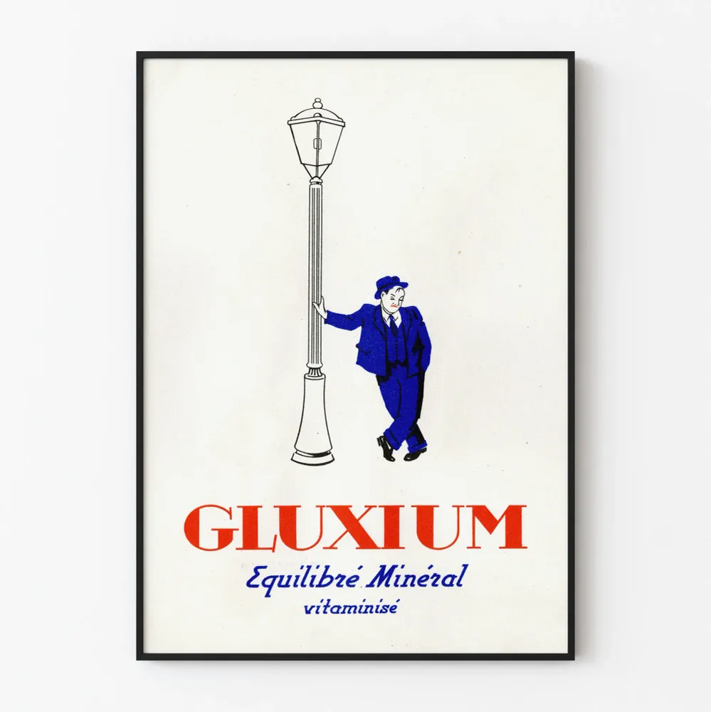Vintagejuliste Gluxium Tasapaino Mineraali Vitamnisé