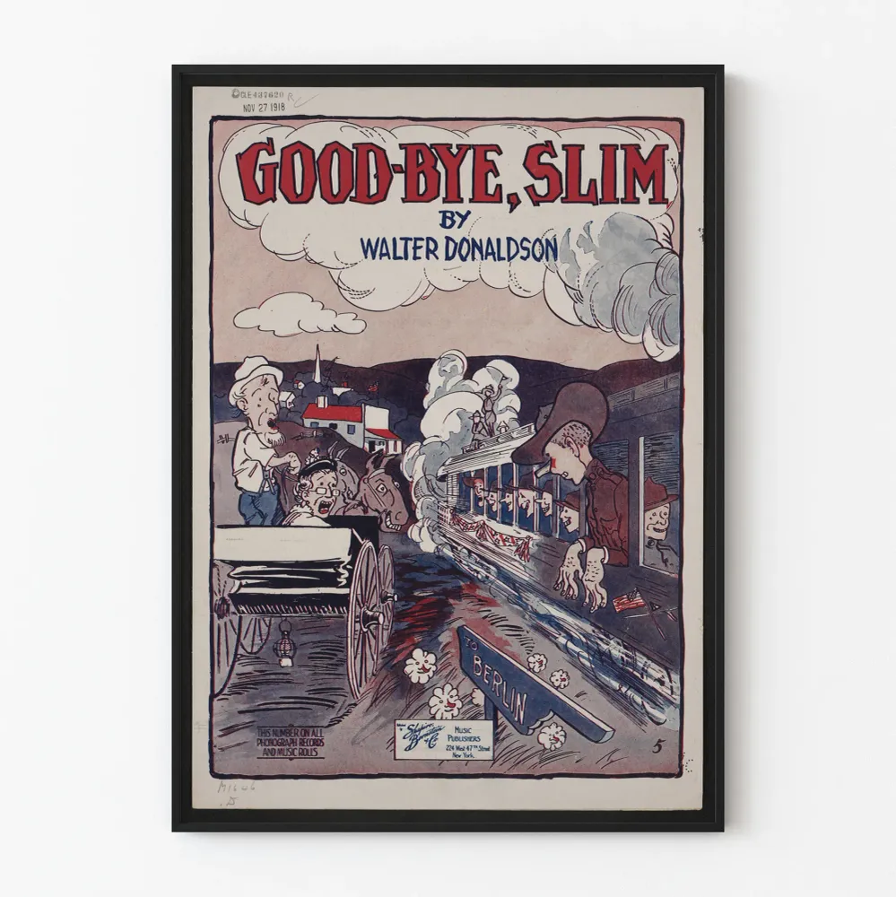 Vintagejuliste Good-Bye, Slim Walter Donaldsonilta