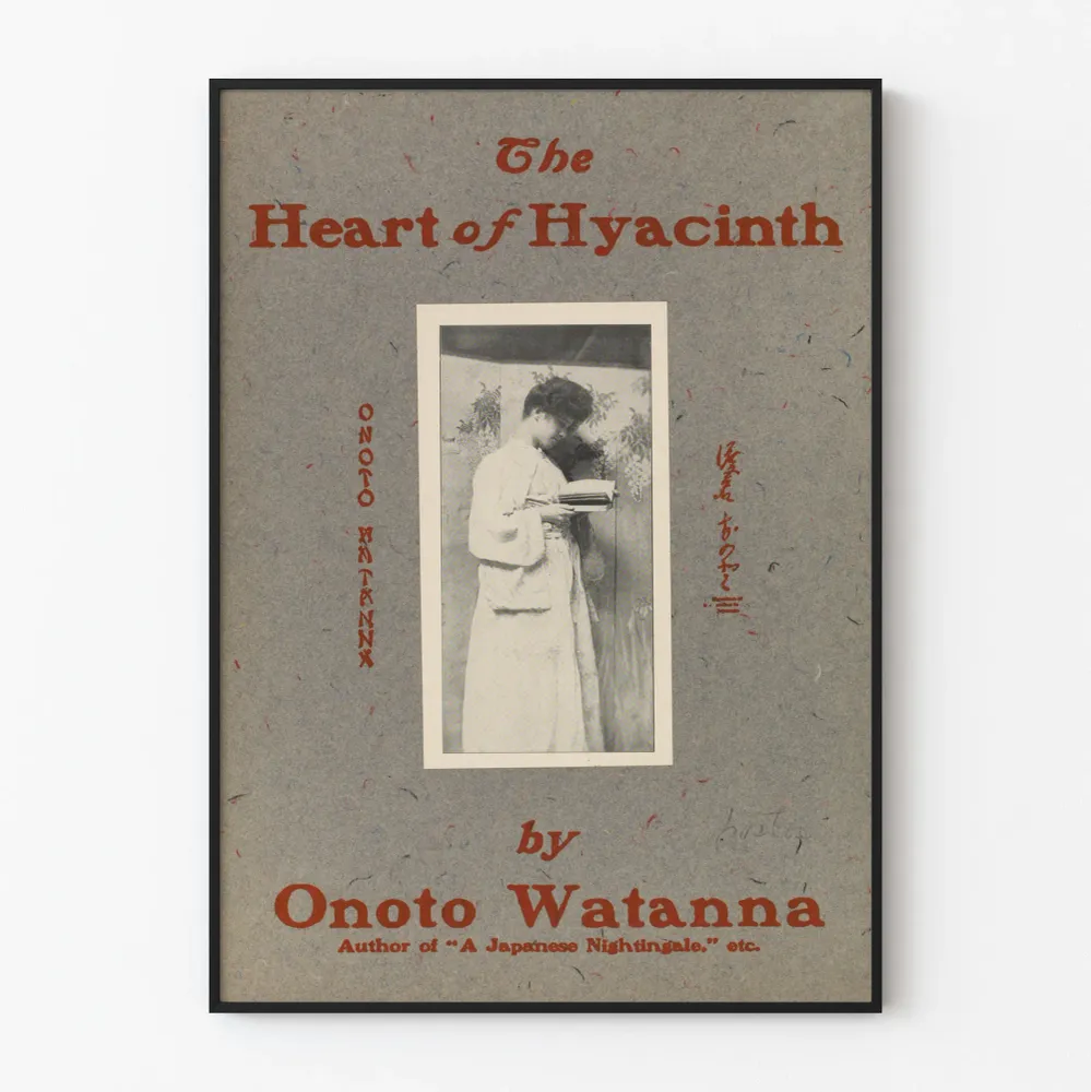 Vintagejuliste Heart Hyacinth teokselta Onoto Watanna