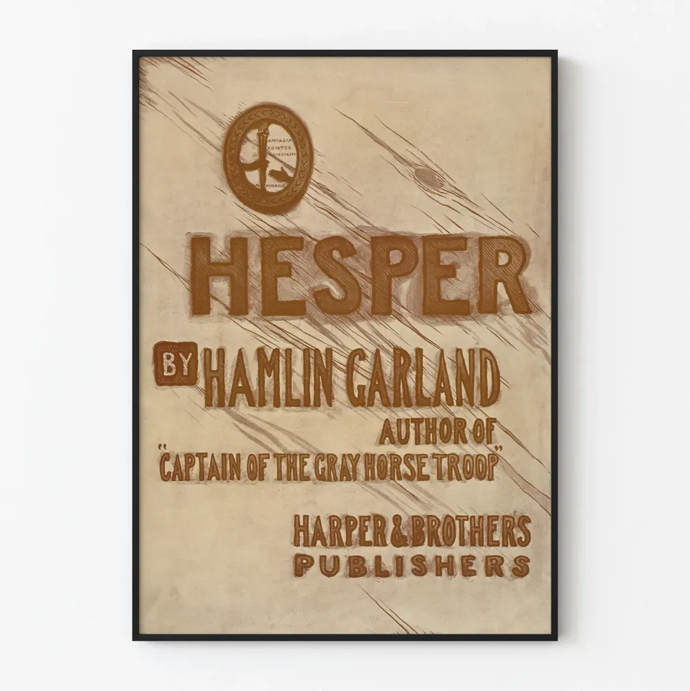 Vintagejuliste HESPER Hamlin Garlandilta - Kirjallinen seinäkoristelu