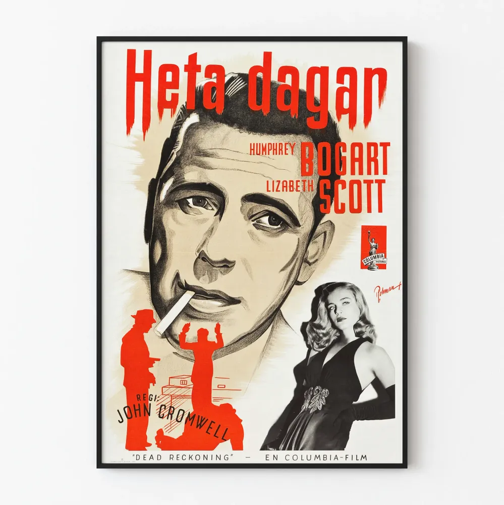 Vintagejuliste Heta Dagan elokuvasta Dead Reckoning