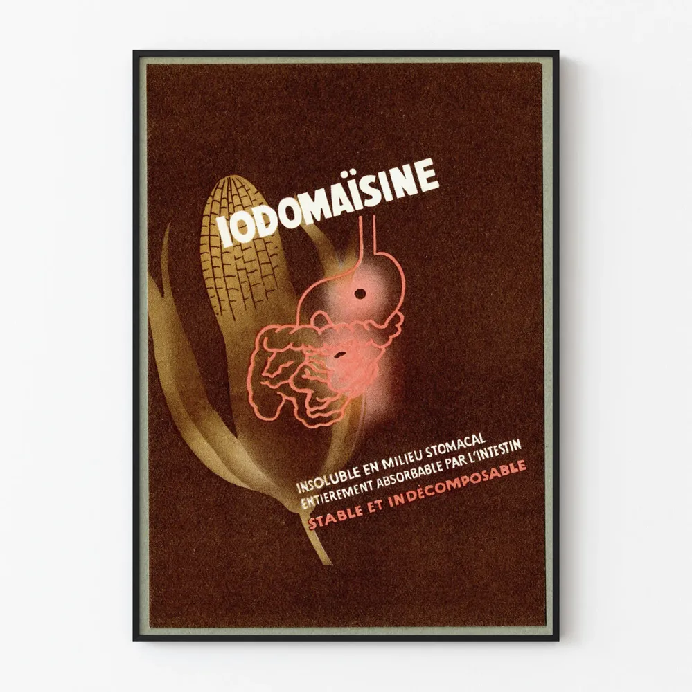Vintagejuliste Iodomaïsine - Tieteellinen seinäkoristelu