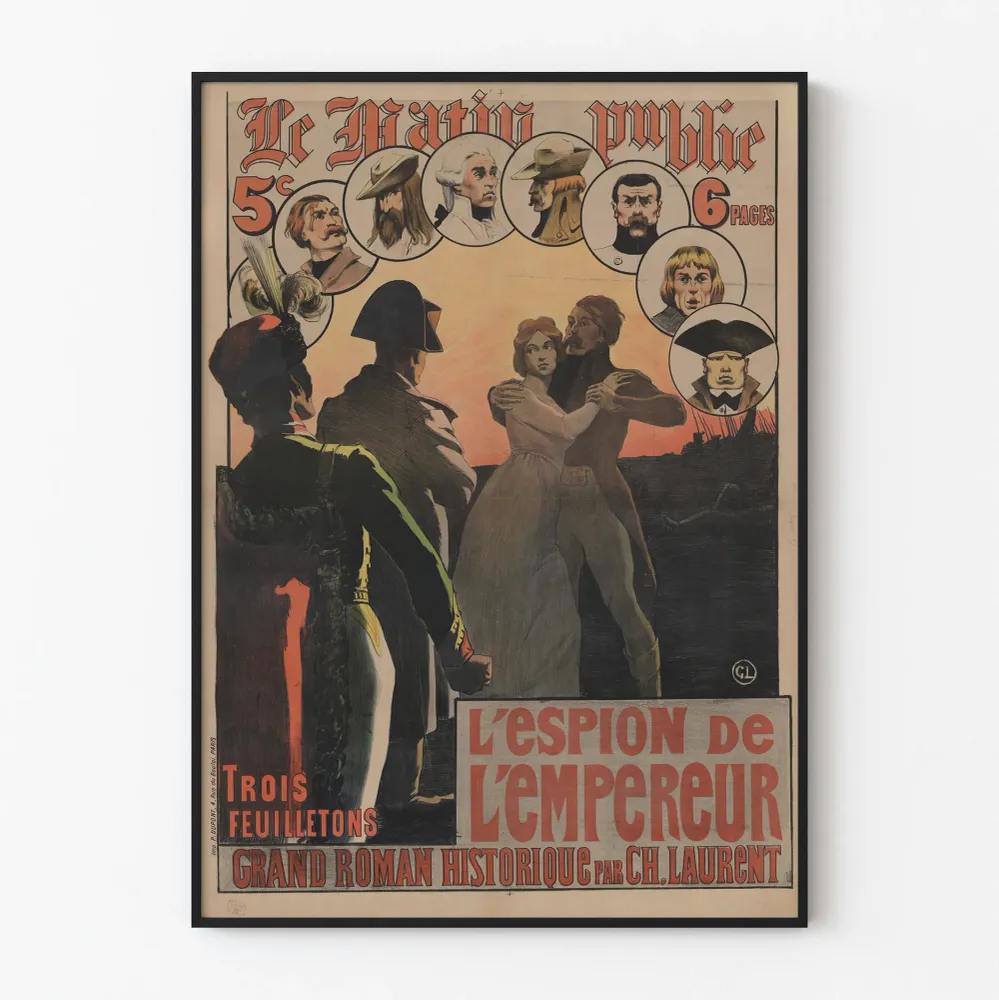 Vintagejuliste Keisarin vakooja, suuri historiallinen romaani