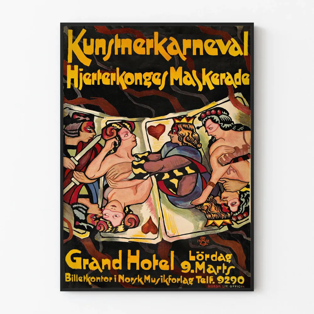 Vintagejuliste Kunstnerkarnevaali – Sydämen kuninkaan maskeeraus