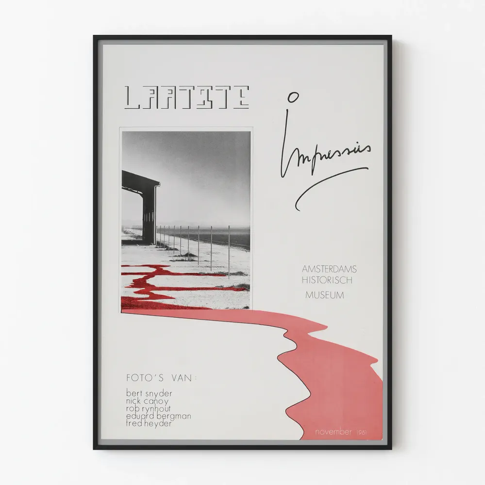Vintagejuliste 'Laatste Impressies' historiallinen museo Amsterdam 1981