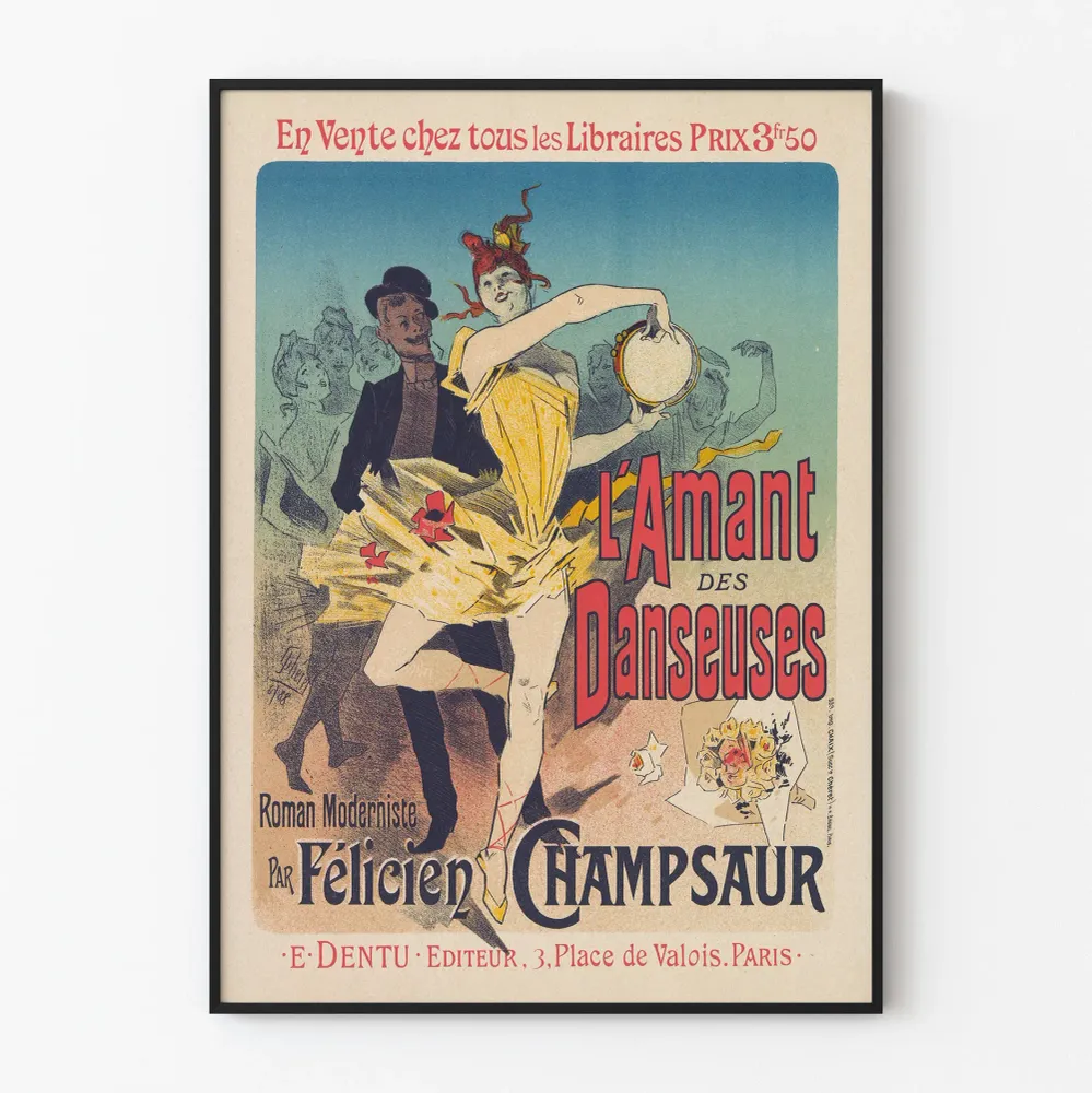 Vintagejuliste L'Amant des Danseuses Félicien Champsaur