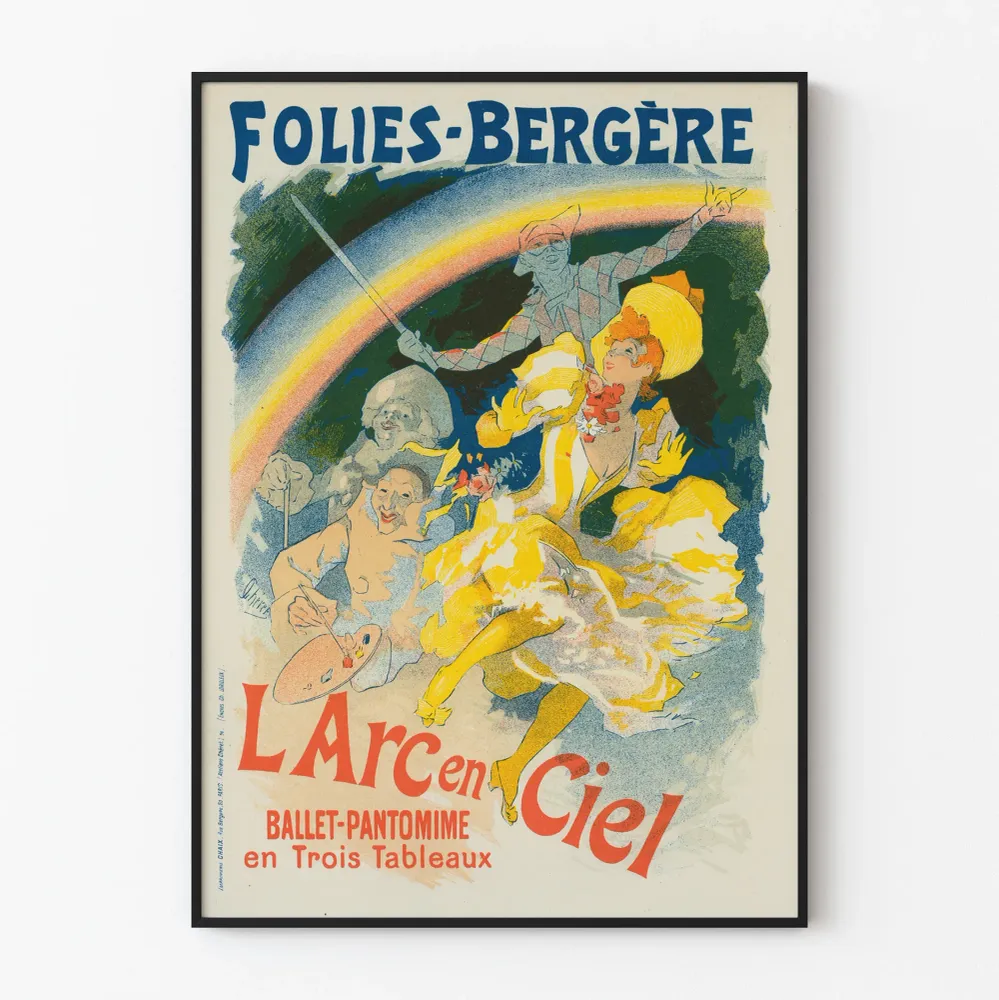 Vintagejuliste L'Arc en Ciel - Baletti-pantomimi Folies-Bergère