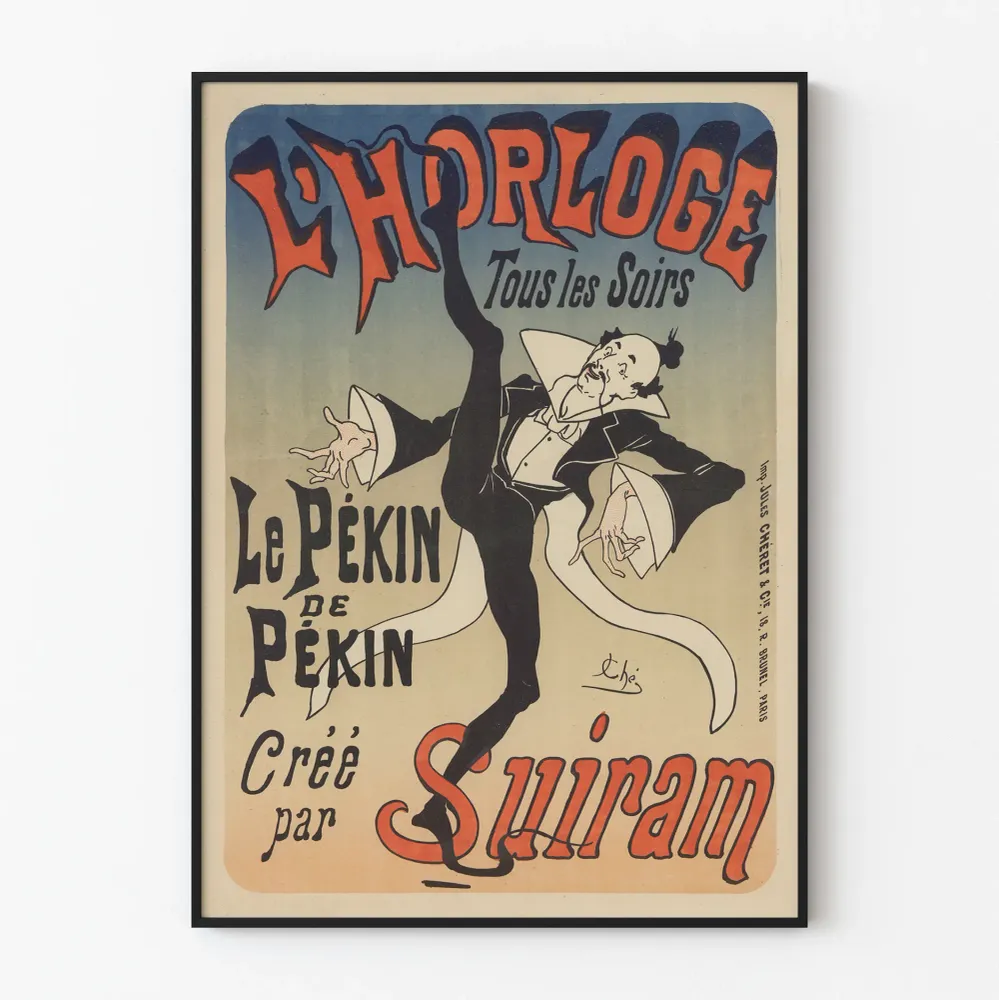 Vintagejuliste L'Horloge - Le Pékin de Pékin Suiram-tekijä