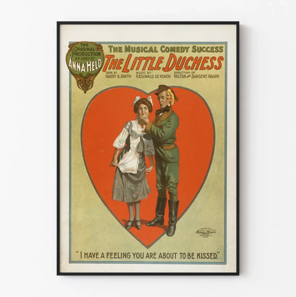 Vintagejuliste Little Duchess - Teatterin musiikkikoristelu seinälle