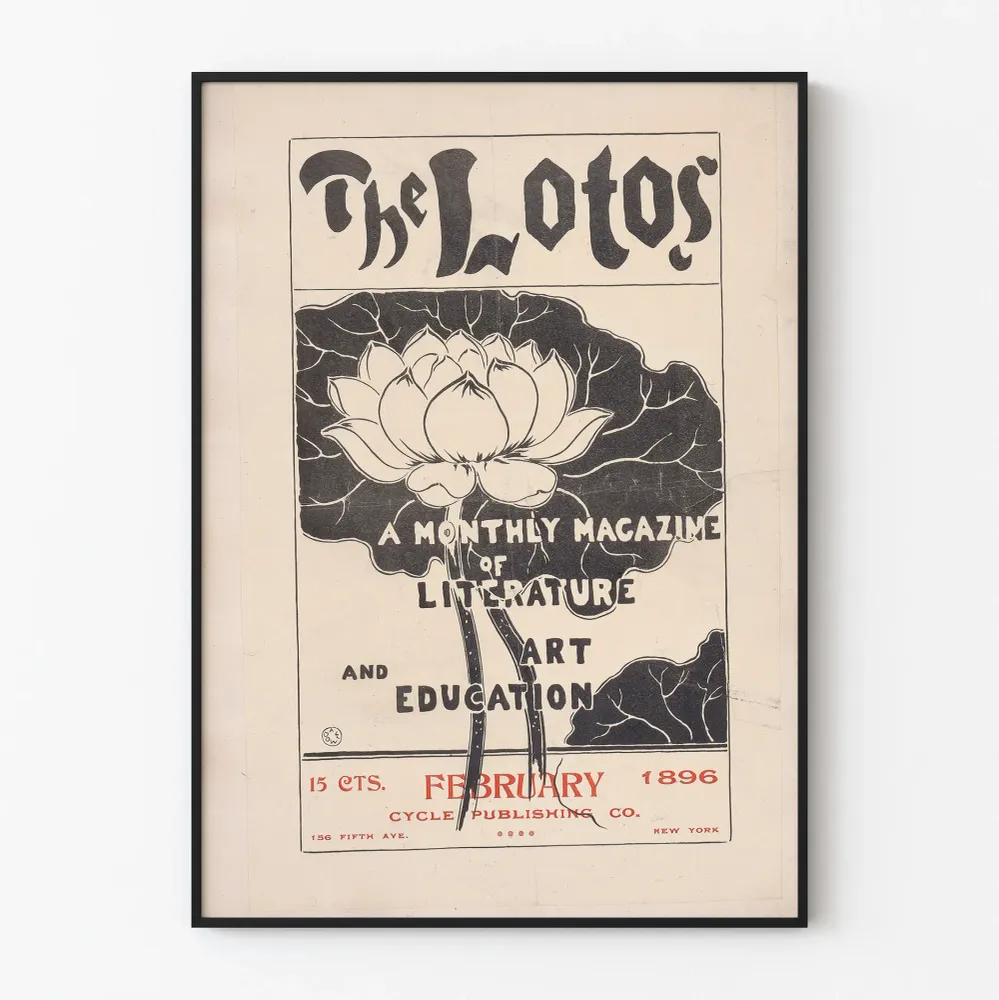 Vintagejuliste Lotos - Taide- ja kirjallisuuslehti