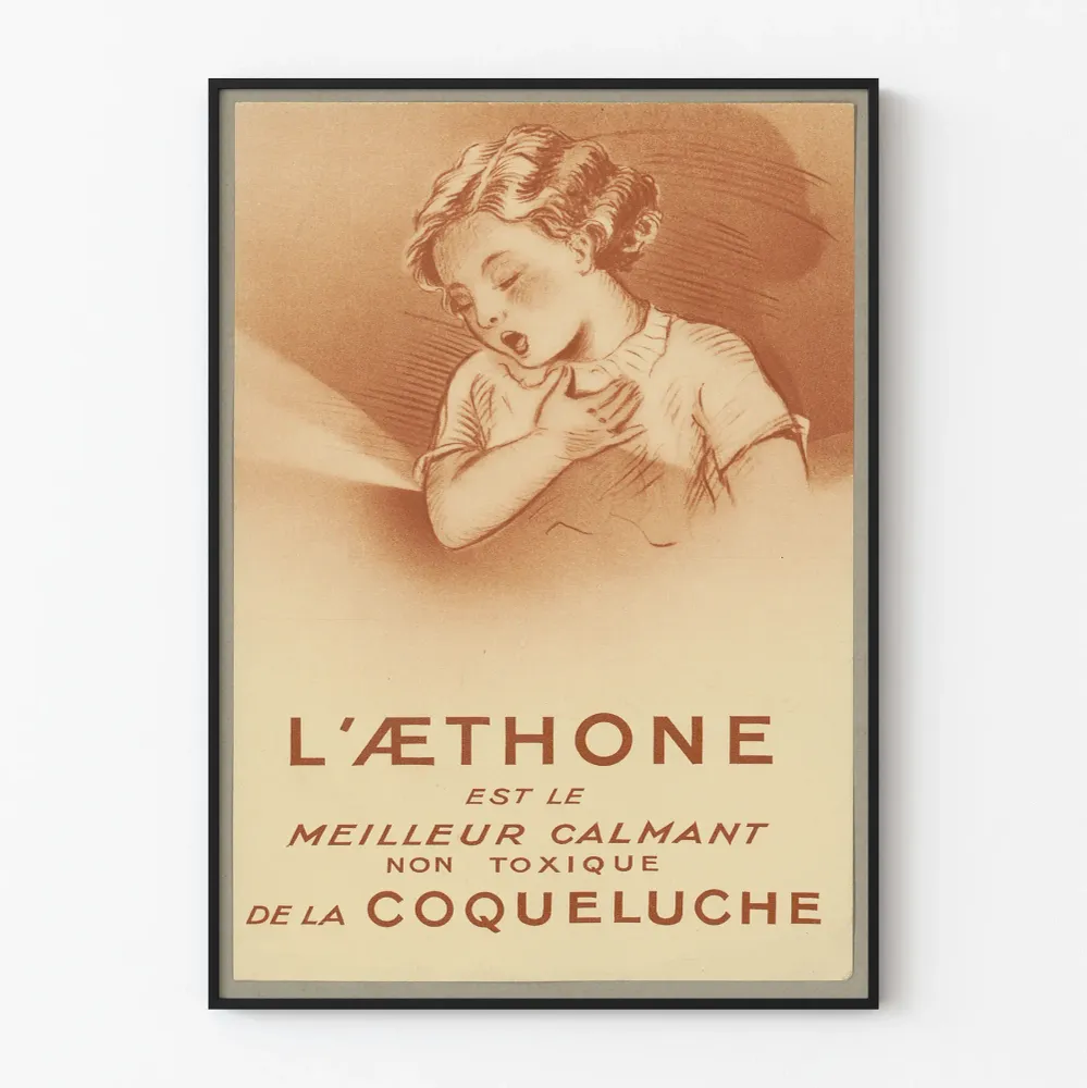 Vintagejuliste L'Æthone - Rauhoittava hoito hinkuyskään