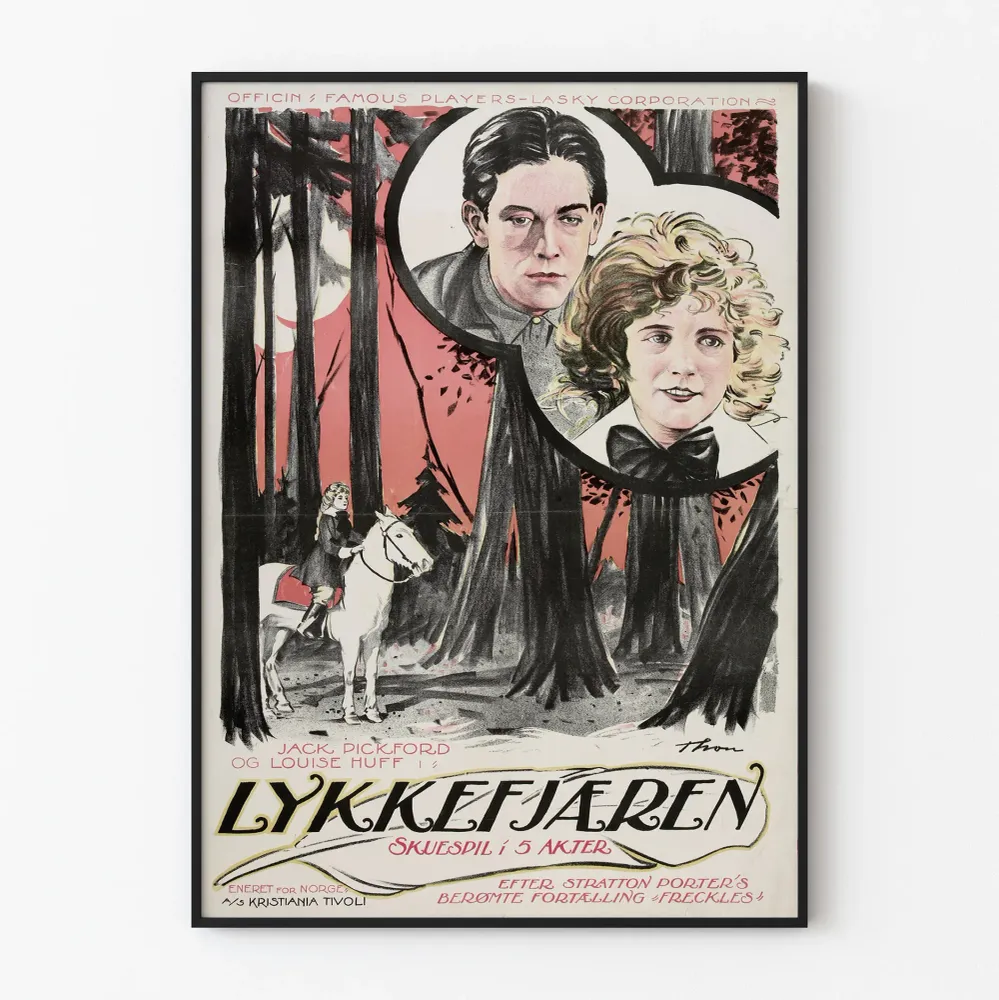 Vintagejuliste Lykke Fjæren koristeellinen