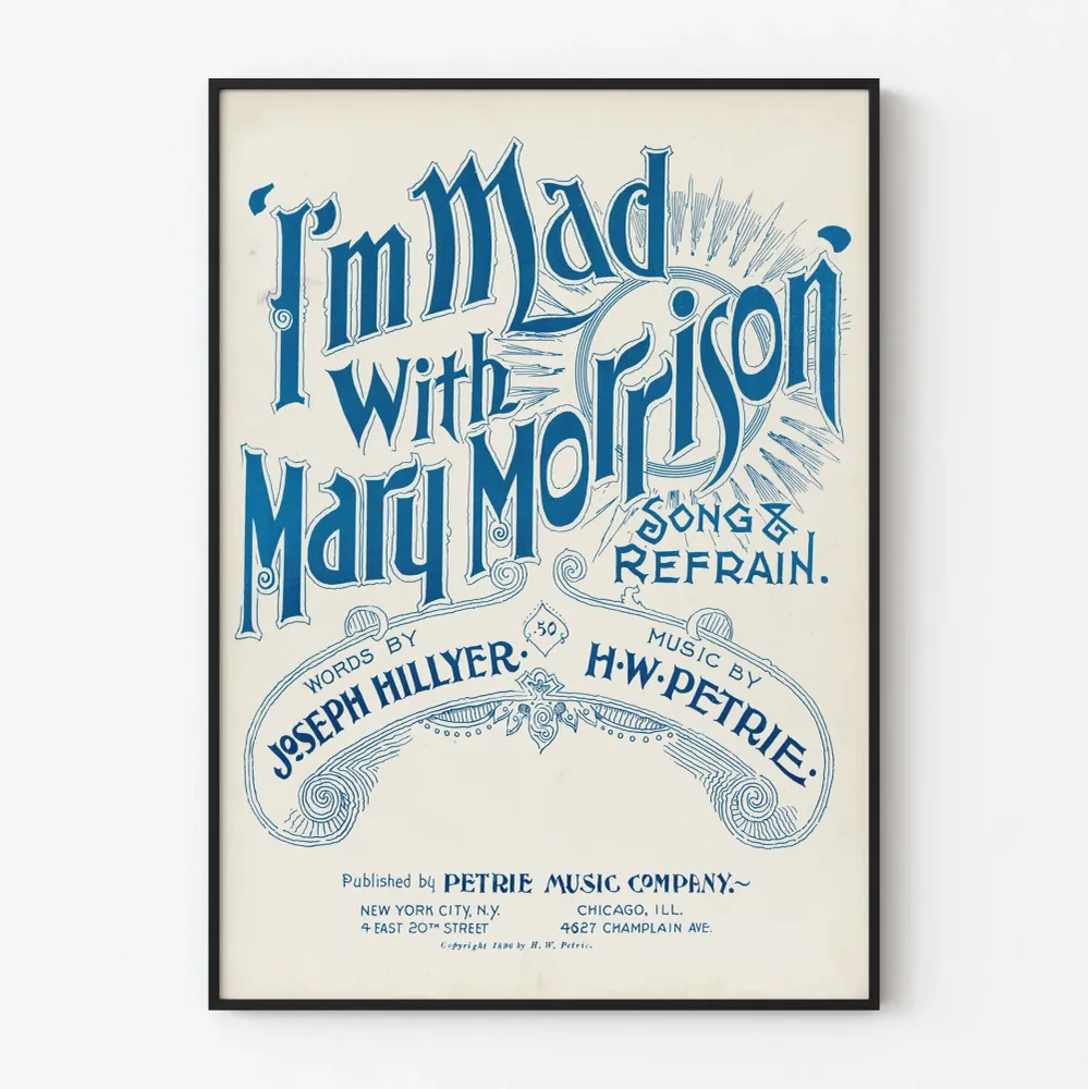 Vintagejuliste I'm Mad Mary Morrison
