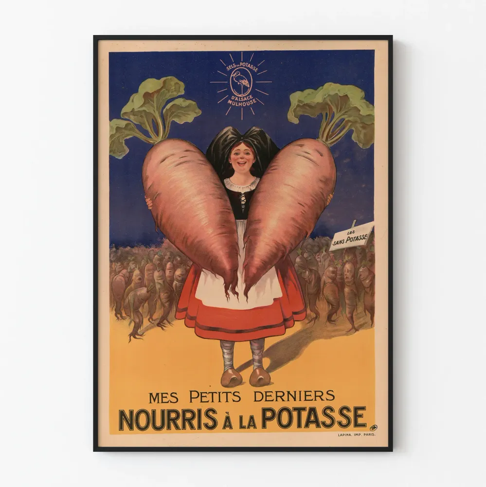 Vintagejuliste Mes Petits Derniers Nourris à la Potasse