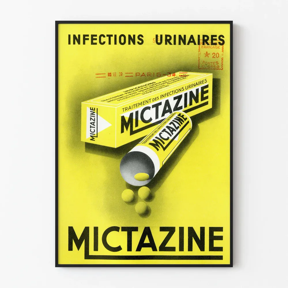 Vintagejuliste Mictazine - Retro lääketieteellinen seinäkoristelu Artem Legrand