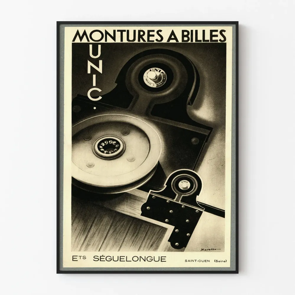 Vintagejuliste Montures à Billes UNIC Séguelongue