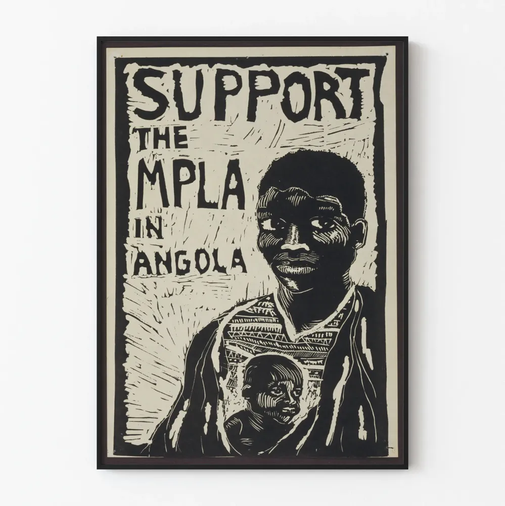 Vintagejuliste MPLA-tuki Angola – Sitouttava seinäkoristelu