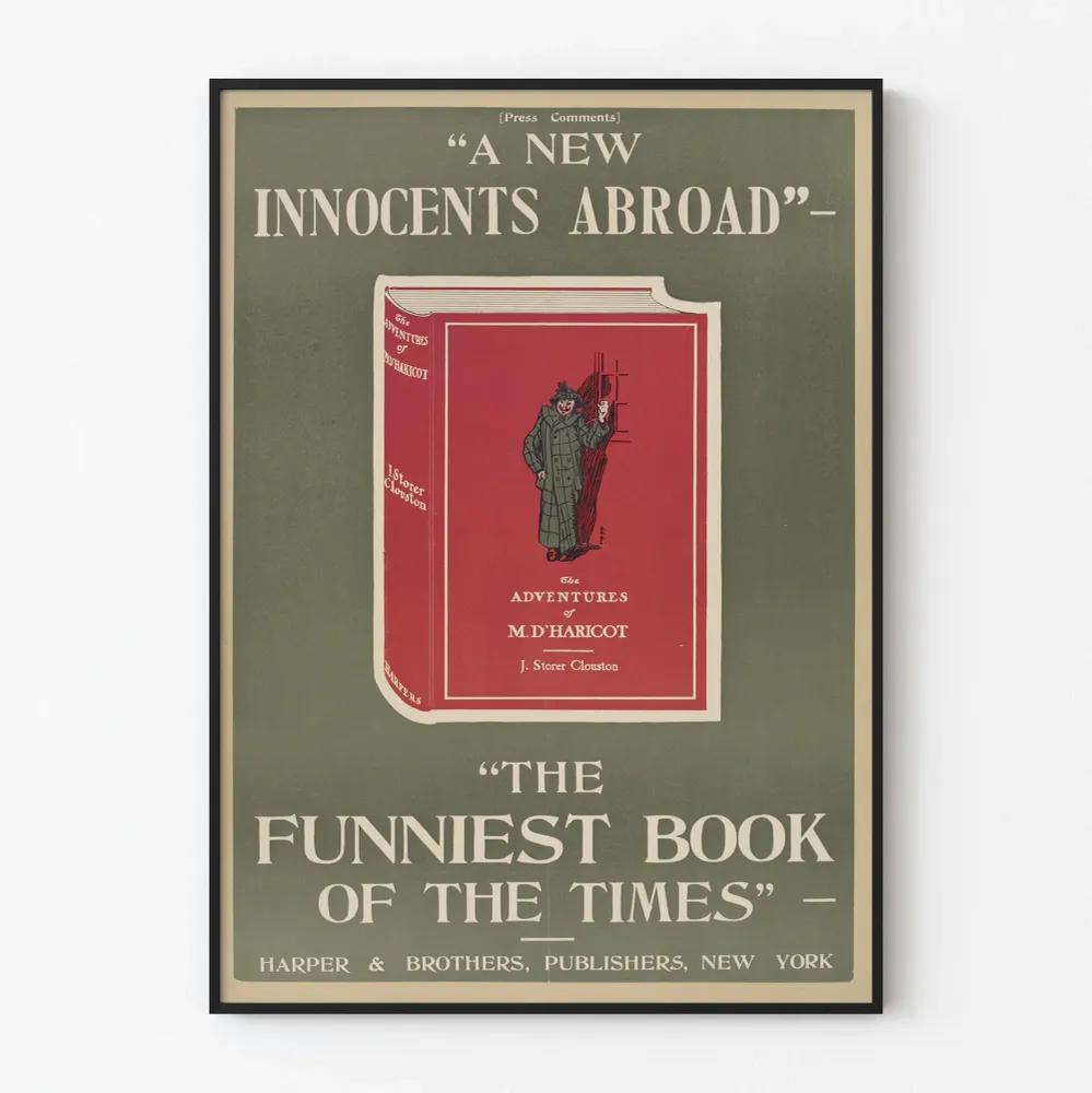 Vintagejuliste New Innocents Abroad - Kirjallinen seinäkoristelu