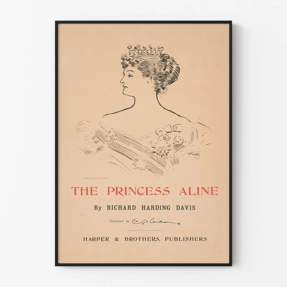 Vintagejuliste Princess Aline, tekijä Richard Harding Davis
