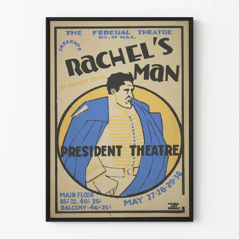 Vintagejuliste Rachel's Man au Président Theatre