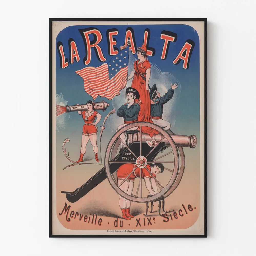 Vintagejuliste - La Realta – 1800-luvun ihme