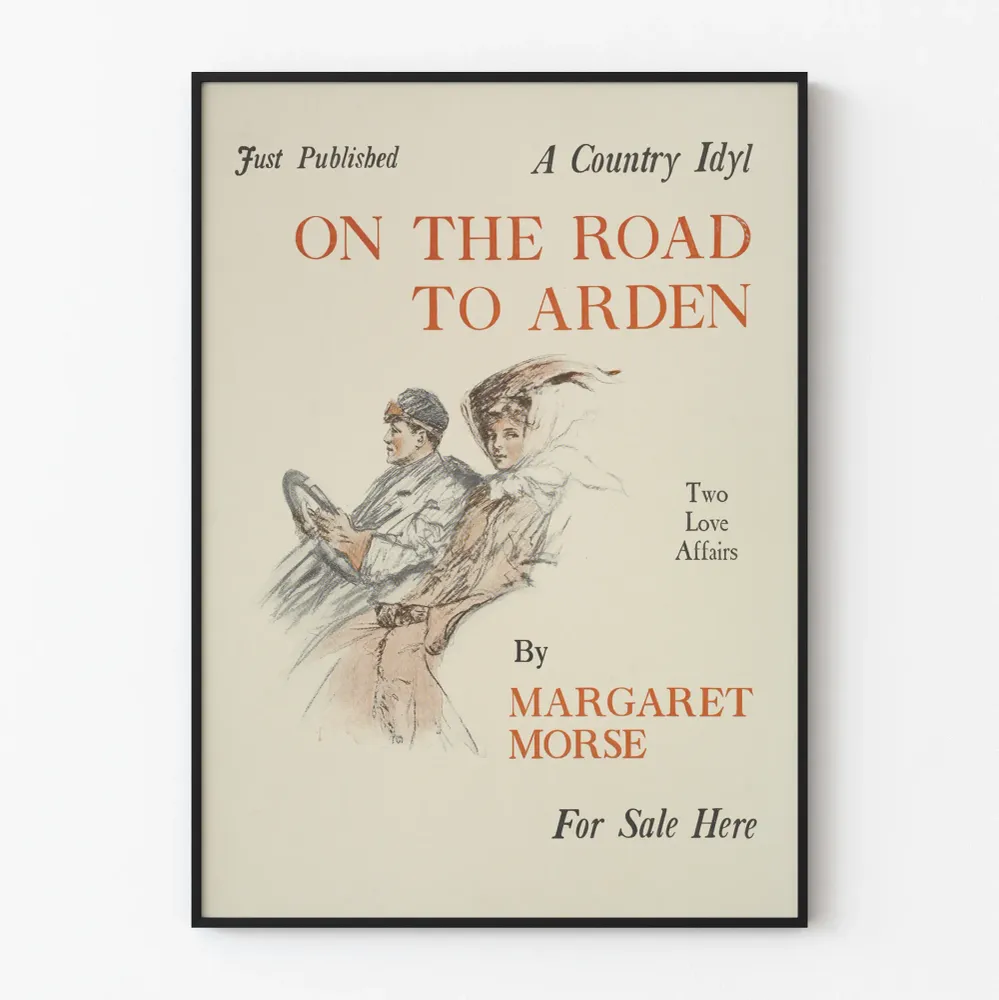 Vintagejuliste On Road To Arden - Tyylikäs retroseinäkoristelu
