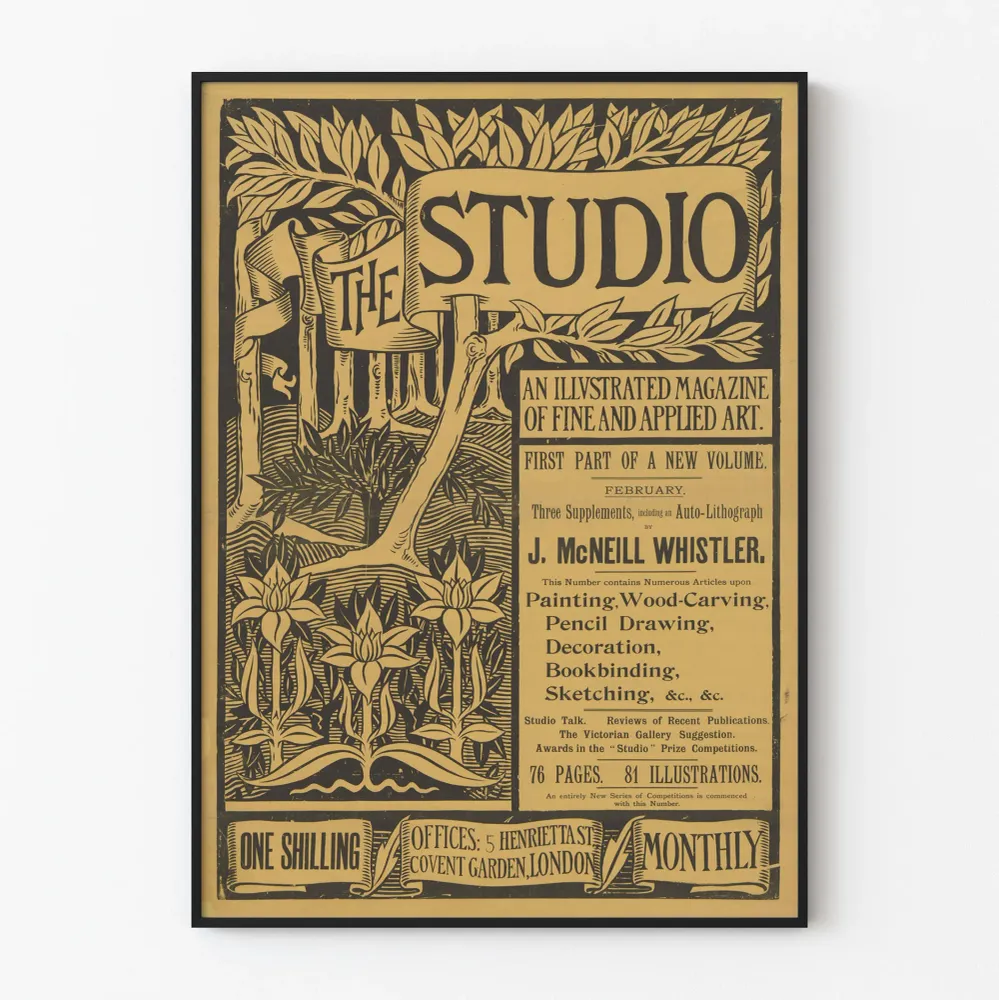 Vintagejuliste Studio - kuvataiteen kuvittava aikakauslehti