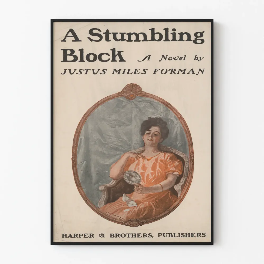 Vintagejuliste Stumbling Block teokselta Justus Miles Forman