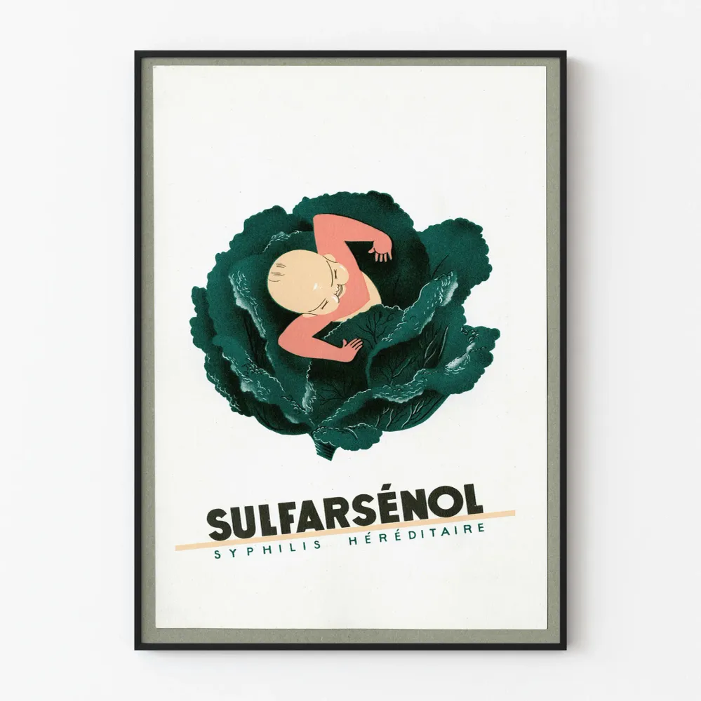 Vintagejuliste Sulfarsénol Syfilis Perinnöllinen