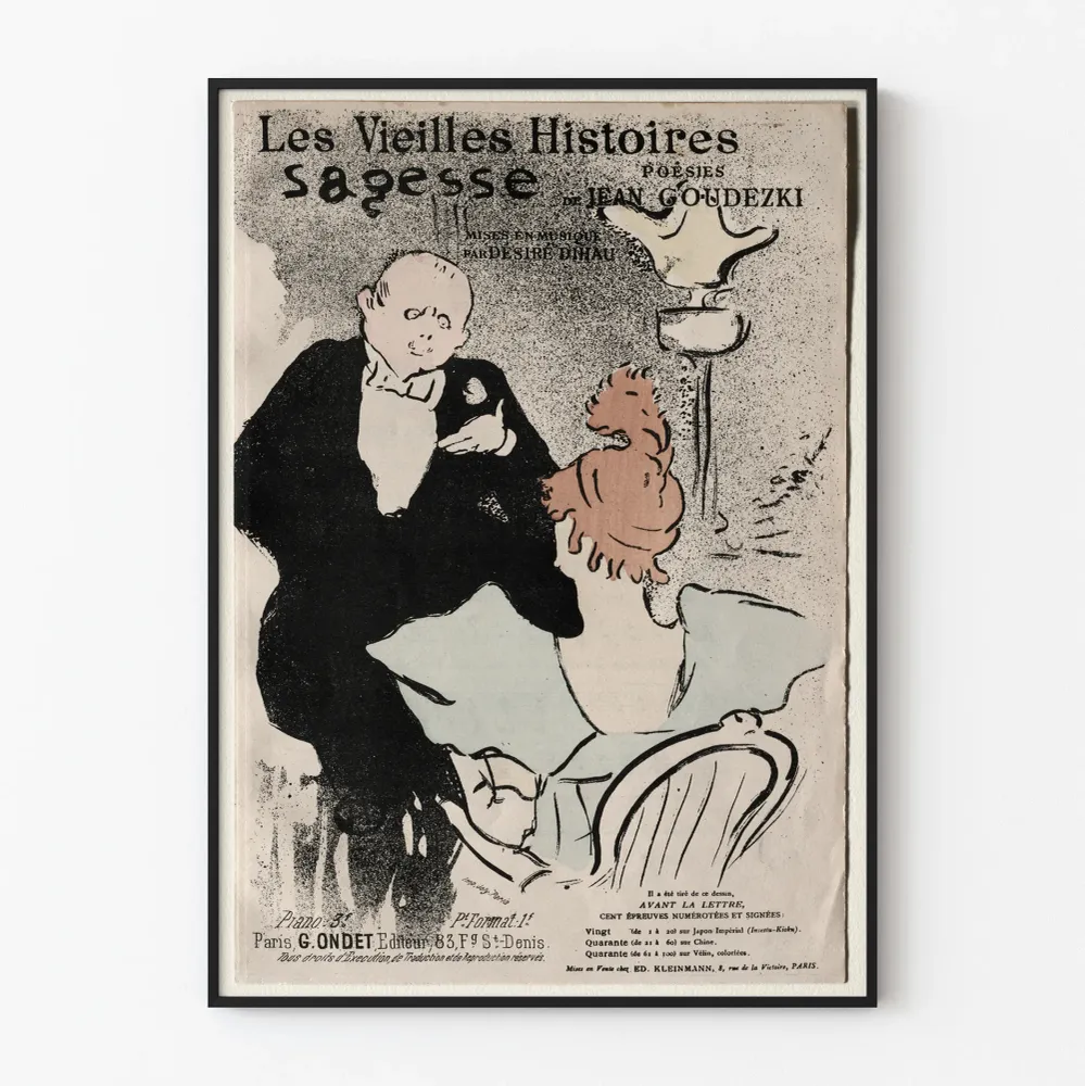 Vintagejuliste Vanhoja viisauksia - Retroseinäsuunnittelu