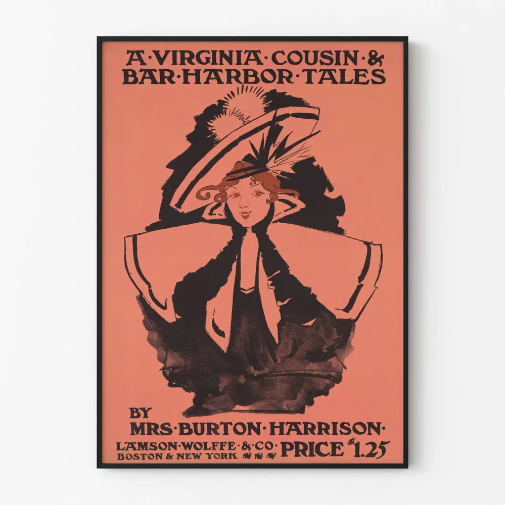 Vintagejuliste Virginia Cousin & Bar Harbor Tales