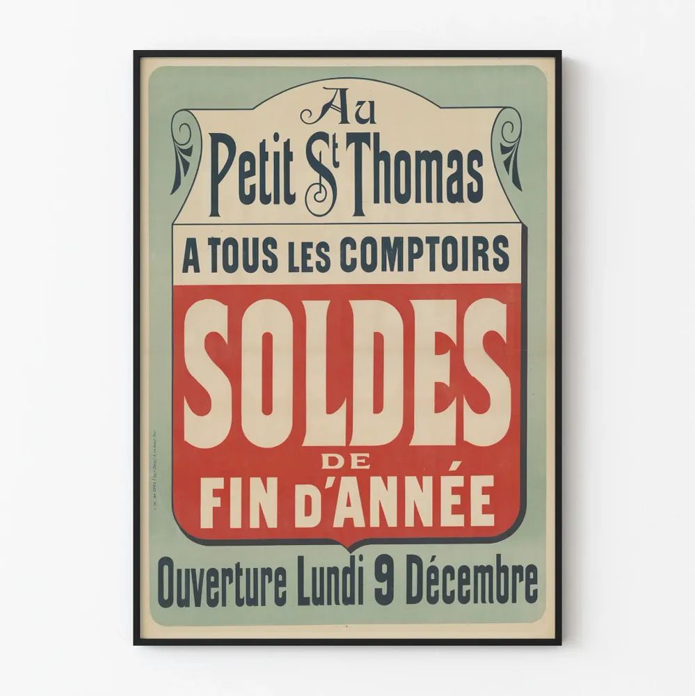 Vintagejuliste Vuodenloppualennukset Au Petit St Thomas