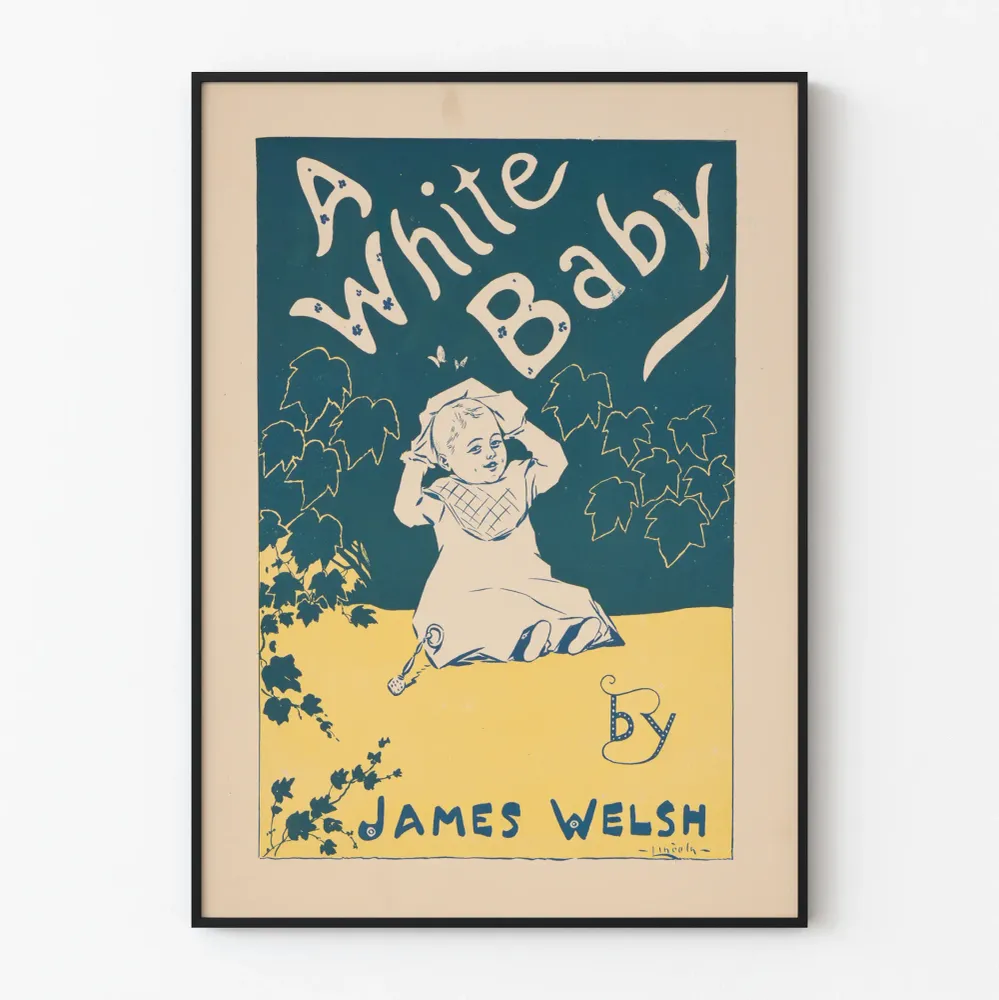 Vintagejuliste ' White Baby' James Welshilta