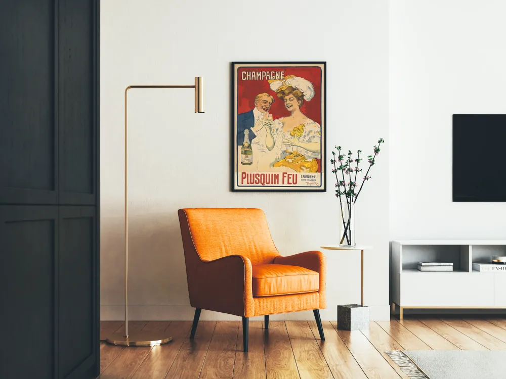 Vintagekuva Champagne Plusquin Feu