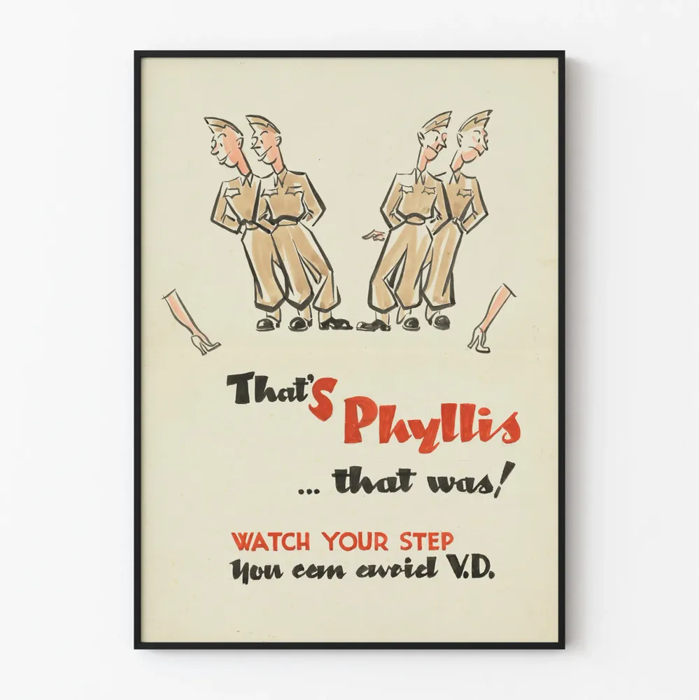 Vintagemainos "Se oli Phyllis... se oli!"