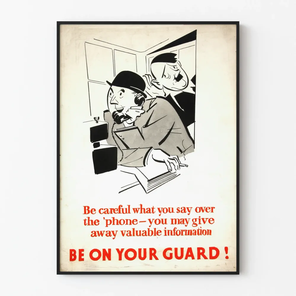 Vintagemainos varovaisuudesta puhelimessa